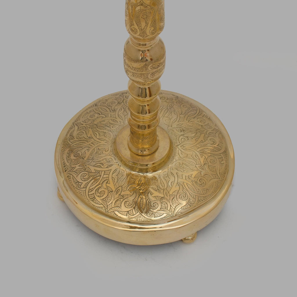 Unlacquered Solid Brass Fireplace Tools