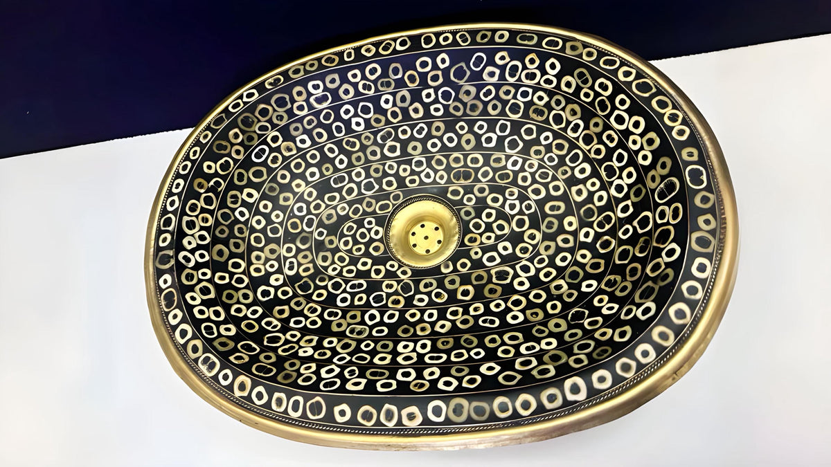 Handmade Bathroom Sink – Solid undermout vanity Brass sink