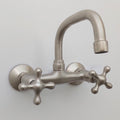 Brushed Nickel Wall-Mount Faucet