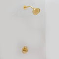 Solid Brass Rainfall Showerhead - Unlacquered Brass Shower