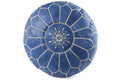 Round leather pouf,Moroccan pouf ottoman from marrakesh souk,leather,handmade