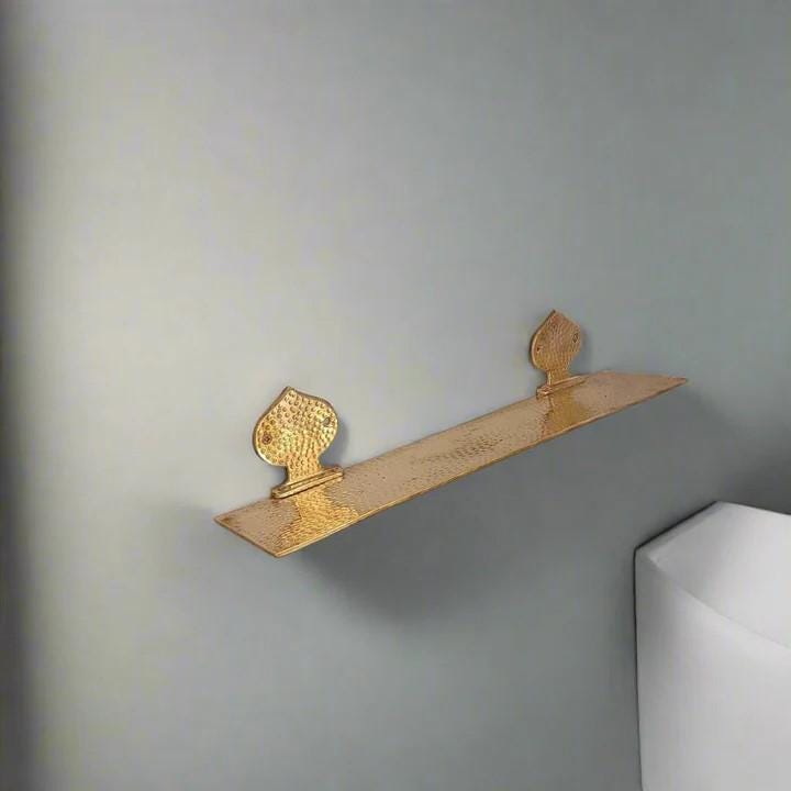 Solid Brass Wall Mounted Shower Shelf for Bedroom Living Room Bathroom Kitchen