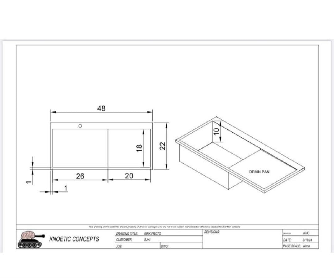 Custom Brass Kitchen Sink with Drainboard - Handcrafted to Perfection