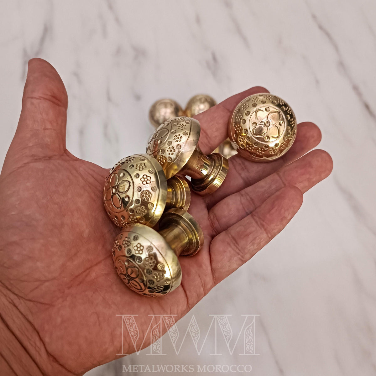 Set Of Natural Brass Drawer Knobs – 100% Handmade