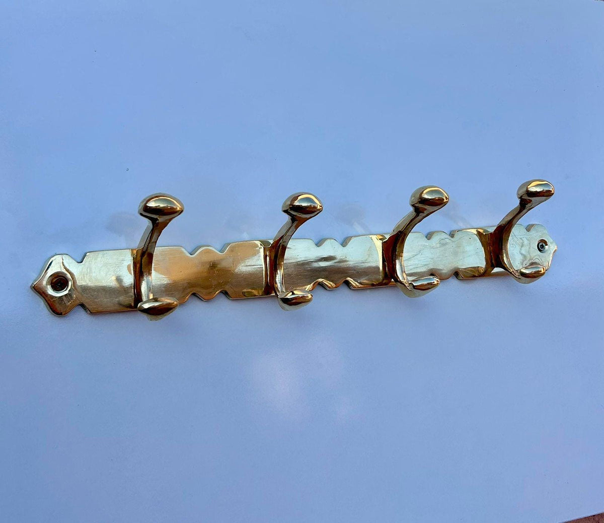 Brass Towel & Robe Rack,coat rack wall mount.towel hooks.handmade coat rack.coat hooks.coat rack wall mount.brass hook