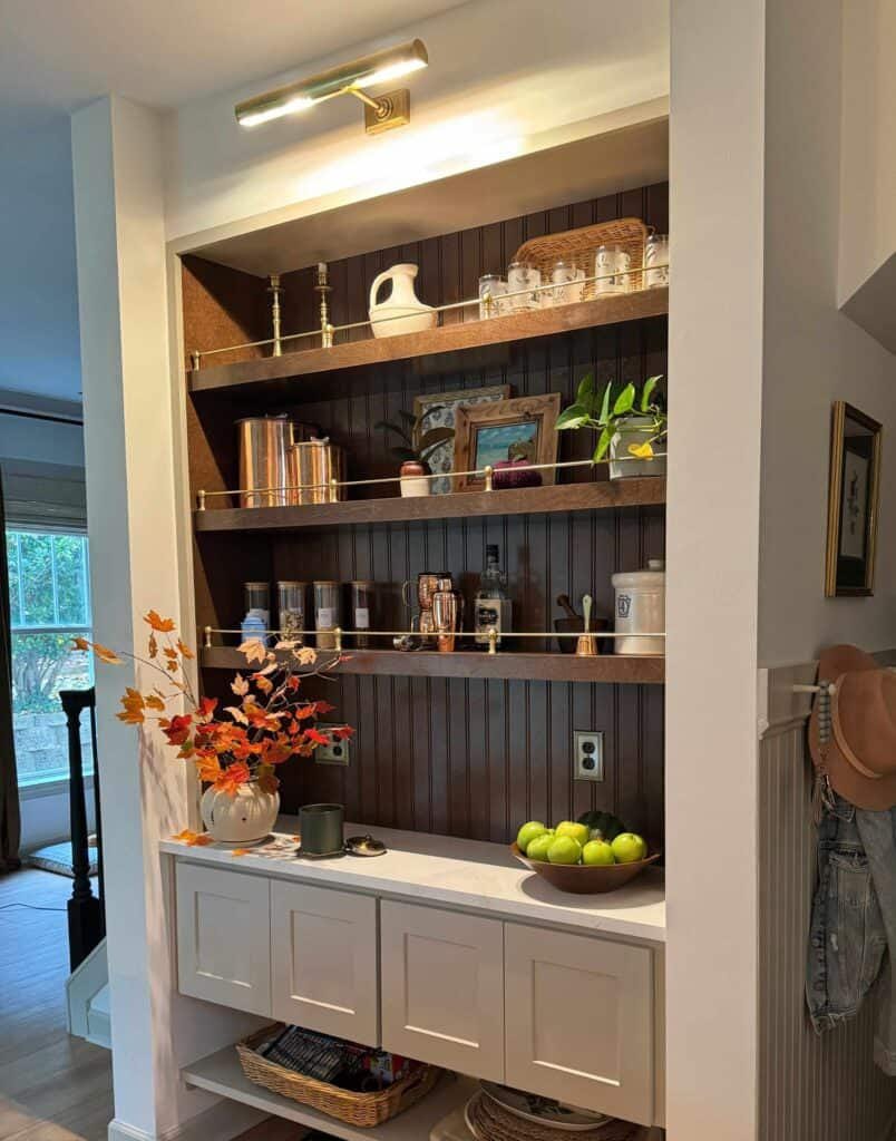 Elegant Brass Shelving Rail: Stylish, Durable, and Versatile for Any Space