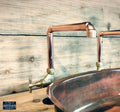 Single Copper Faucet Tap - Straight Spout