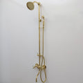 Unlacquered Brass Shower System
