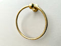 Unlacquered Brass Towel Ring Holder