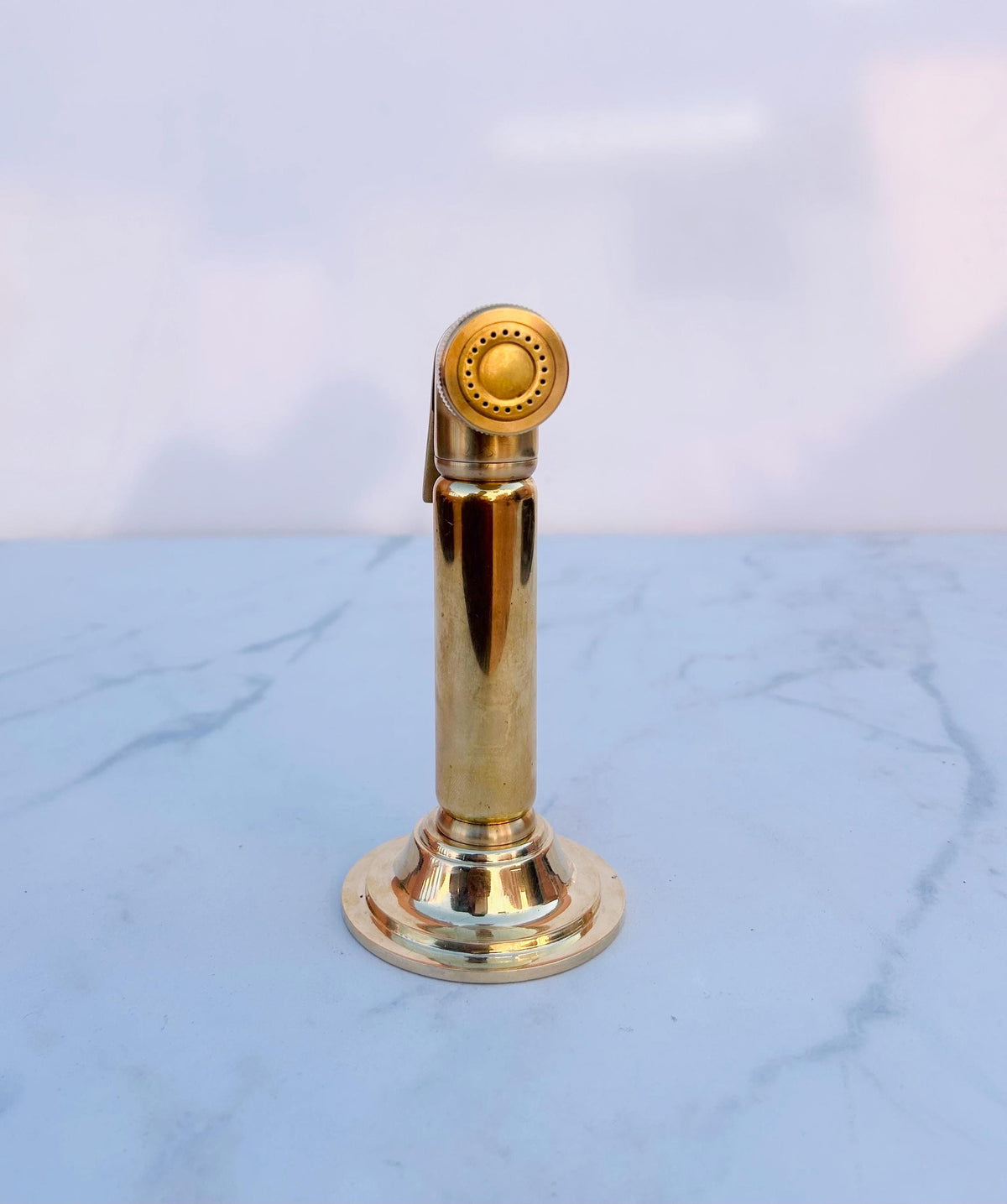 Unlacquered Solid Kitchen Brass Side Sprayer, Handmade for Superior Performance with high pressure, Solid brass Sprayer.