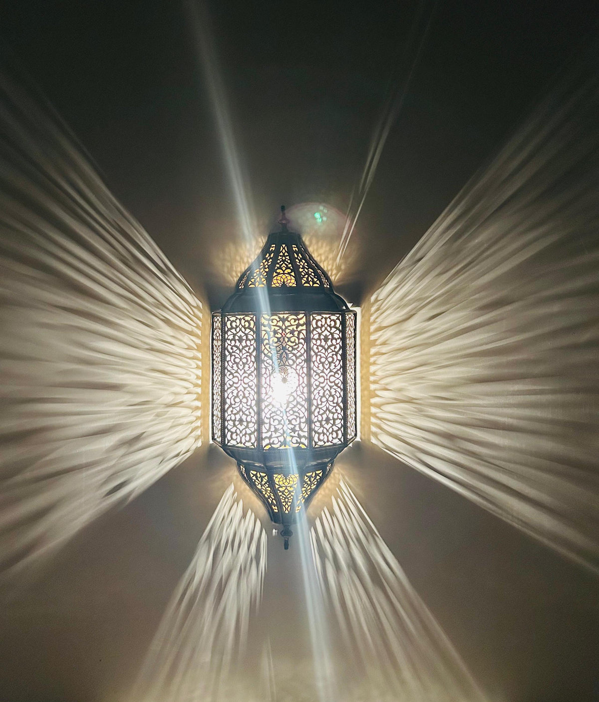 Handcrafted Moroccan Wall Sconce. Brass Lighting . Art Deco and Bohemian. Indoor Outdoor .Brass wall lamp.Moroccan light