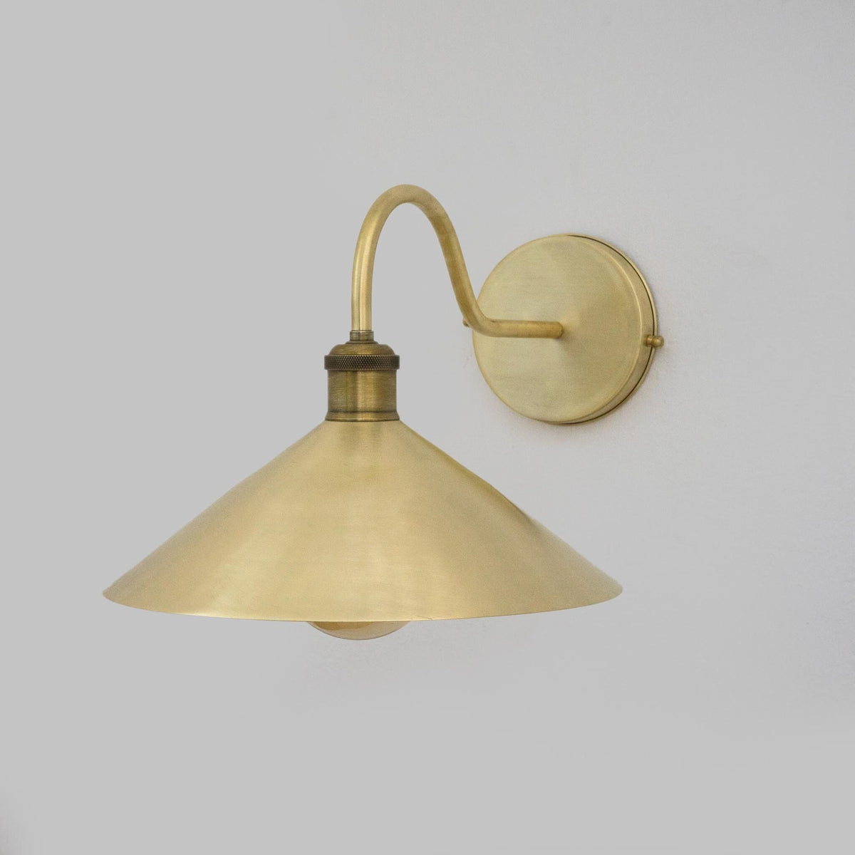 Brushed Brass Hallway Sconce, Wall Mount Lamp, Sconce Lighting Fixture