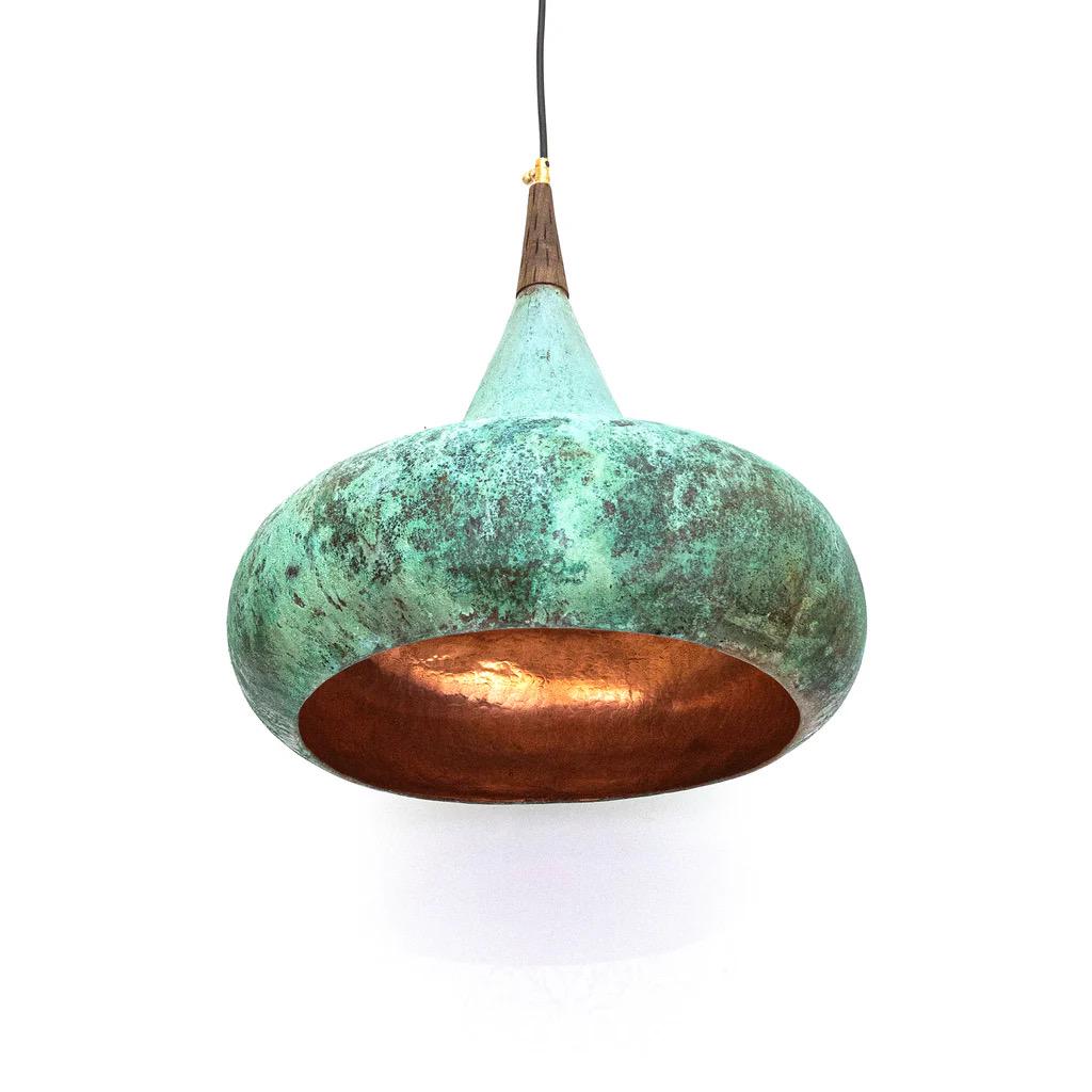 handmade Oxidized Pendant Light, Dome Ceiling Light,Solid Rustic Copper Farmhouse Kitchen Island Light,patina Pendant La