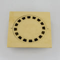 Solid Brass Square Shower Drain, Unlacquered