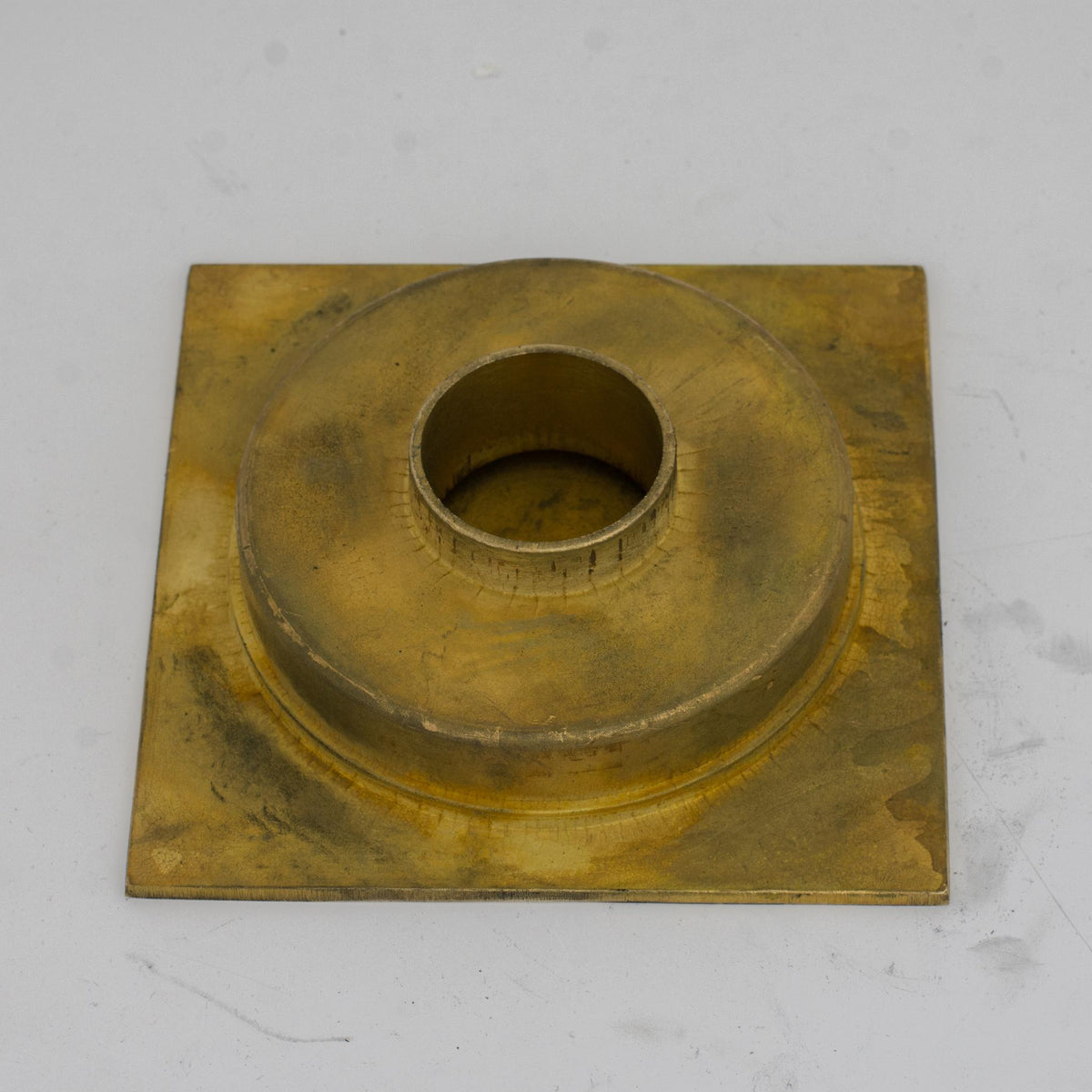 Solid Brass Square Shower Drain, Unlacquered