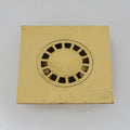 Solid Brass Floor Drain, Hammered Square Shower Drain Cover
