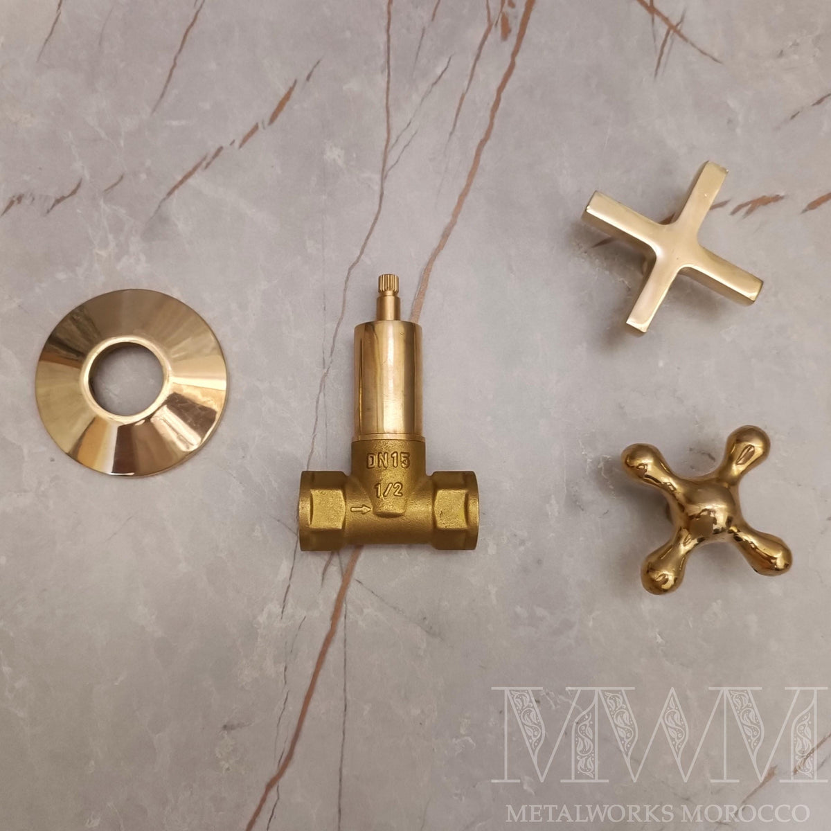 Handmade Solid Brass Gate Valve 1/2 inch
