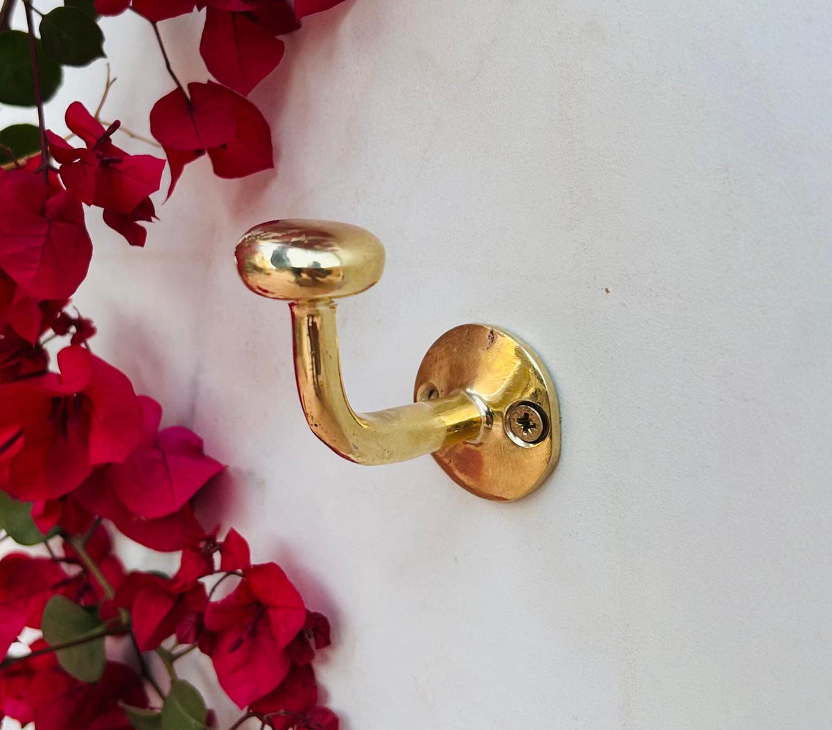 Unlacquered brass Hooks, Wall-Mount Robe Hook for Bathroom, Entryway Hallway.brass hooks,Coat Hooks Rustic Wall Mounted