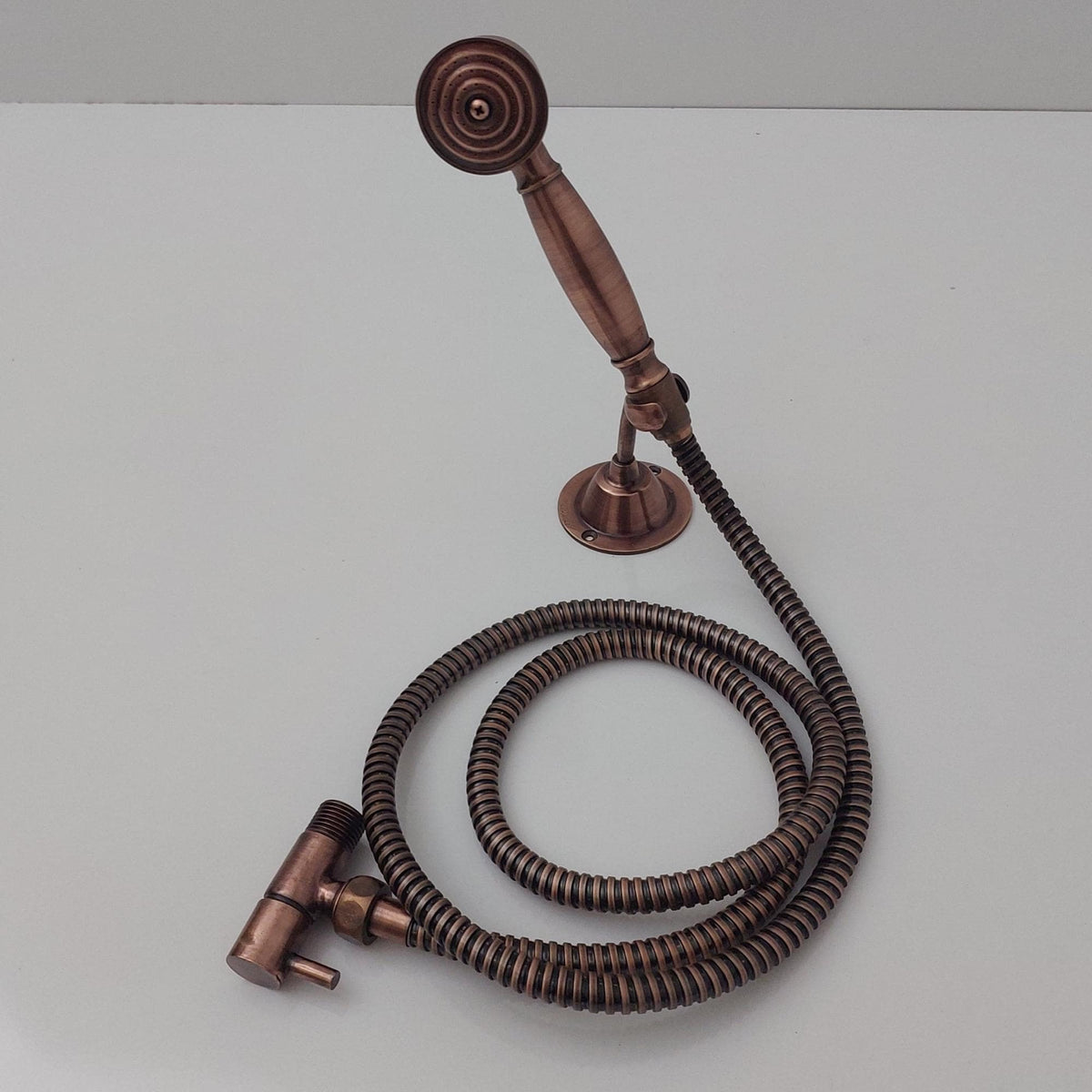 Antique Copper Finish Handheld Shower Head with Flexible Shower Hose