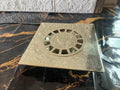 Unlacquered Brass Square Shower Floor Drain with Removable Cover, Brass Shower Square Drain, Brass Floor Drain for Bathr