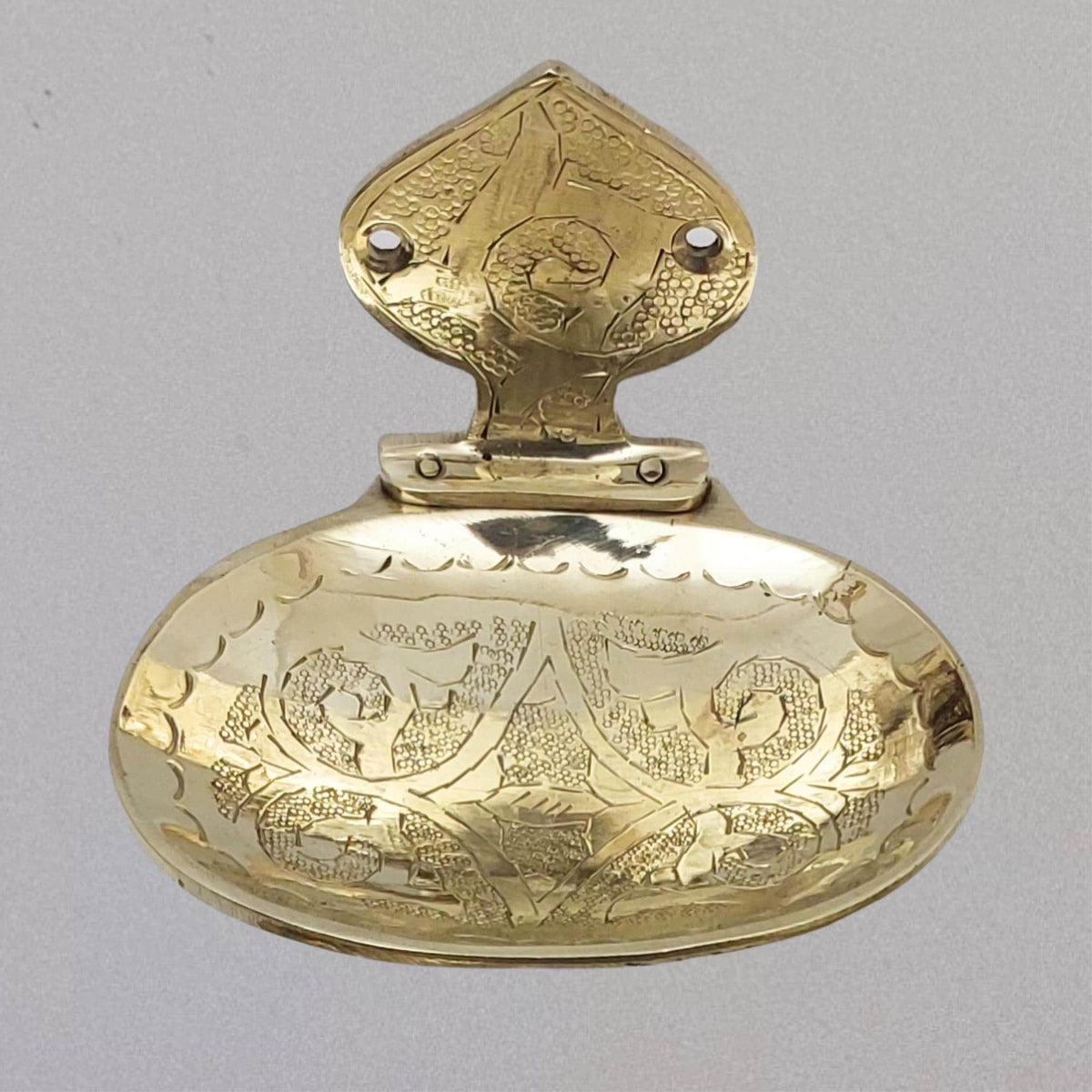 Handcrafted Unlacquered Brass Soap Dish