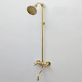 Unlacquered Brass Shower System