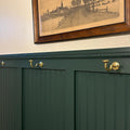 Set of 3 Unlacquered Brass Hooks: Vintage Style Towel & Coat Hooks