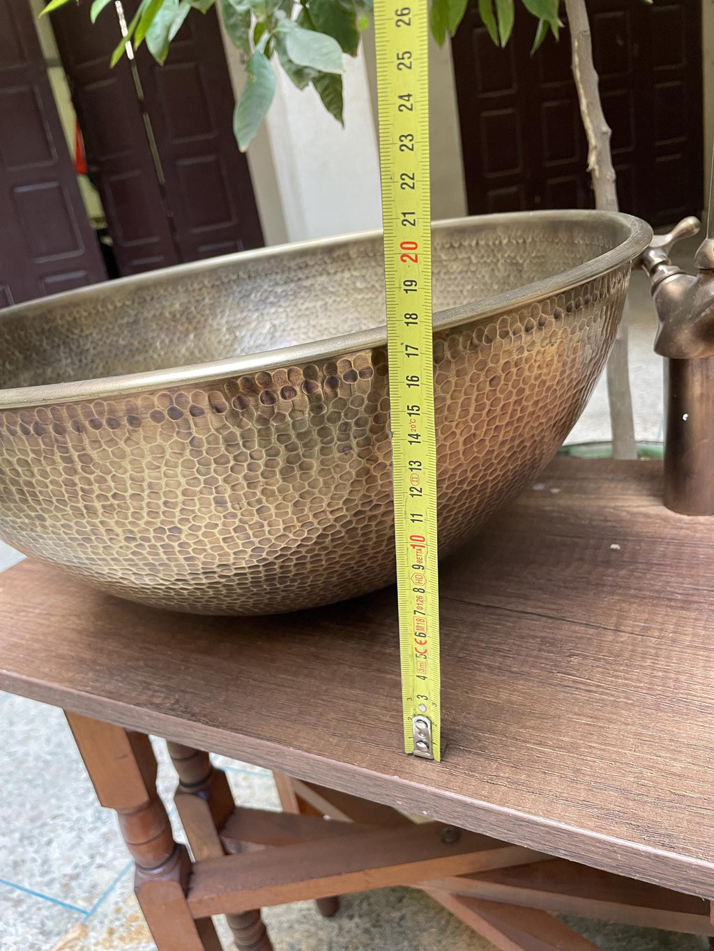 Artisan-Crafted Moroccan Brass Oval Sink Wash Basin - Stunning Addition to Your Bathroom Decor - Timeless Elegance for Your Home Renovation