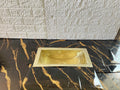 Brass Trough Sink, Unlacquered Brass Bath Sink, Bar Sink with Drain, Handmade Brass Basin, Modern Bathroom Sink, Kitchen