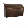 Handmade Patina Copper Mailbox, Flush Mount, Magazine Size