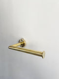 Wall Mount Toilet Paper Holder, Unlacquered Brass 7" Tissue Holder, Handmade Brass Bathroom Fixture for Modern or Vintag
