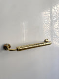 Handcrafted Unlacquered Brass Towel Bar, Bathroom Towel Holder, Solid Brass Towel Rack, Rustic Towel Rail, Handmade Bras
