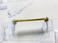 Unlacquered Brass Towel Bar, Solid Brass Bathroom Towel Holder, Handmade Towel Rack, Handcrafted Brass Towel Bar for Ele