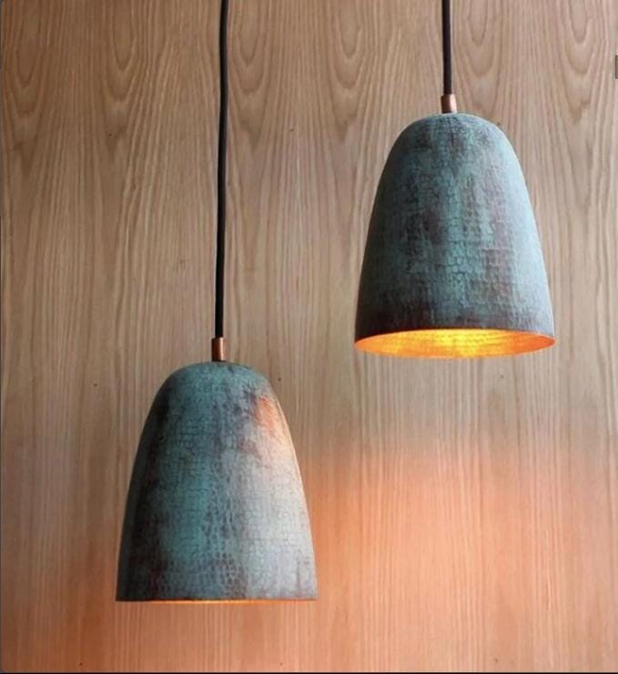 Oxidized Copper Dome Pendant Light,dome Light,Green Patina.Ceiling Light.oxidized lamp.island Hanging Light Fixture.Copp