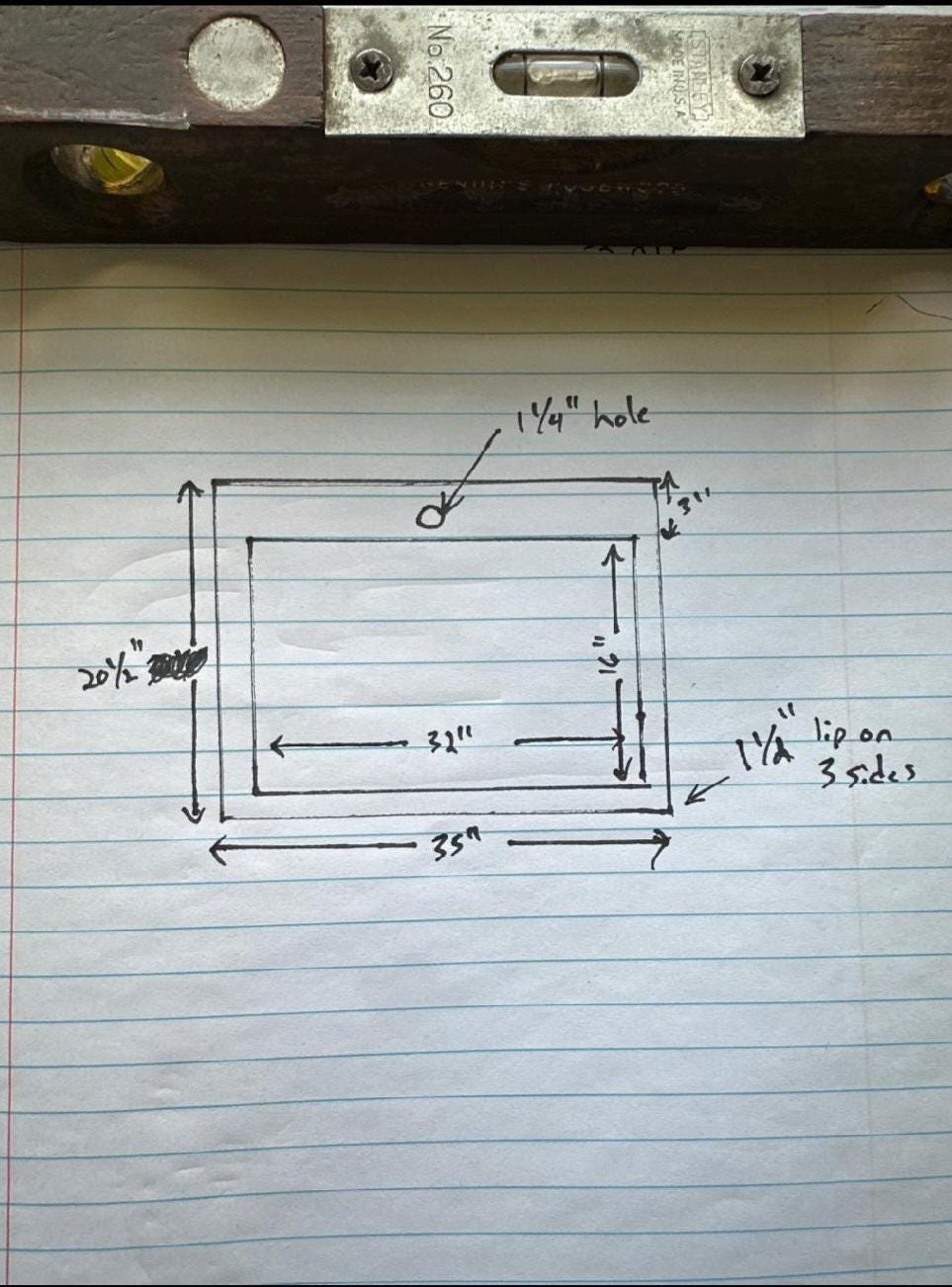 Handcrafted Rectangular Brass Sink