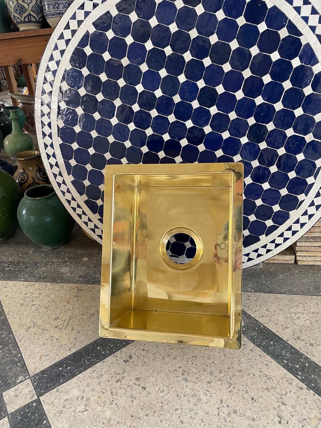 Handcrafted Undermount Brass Bar Sink