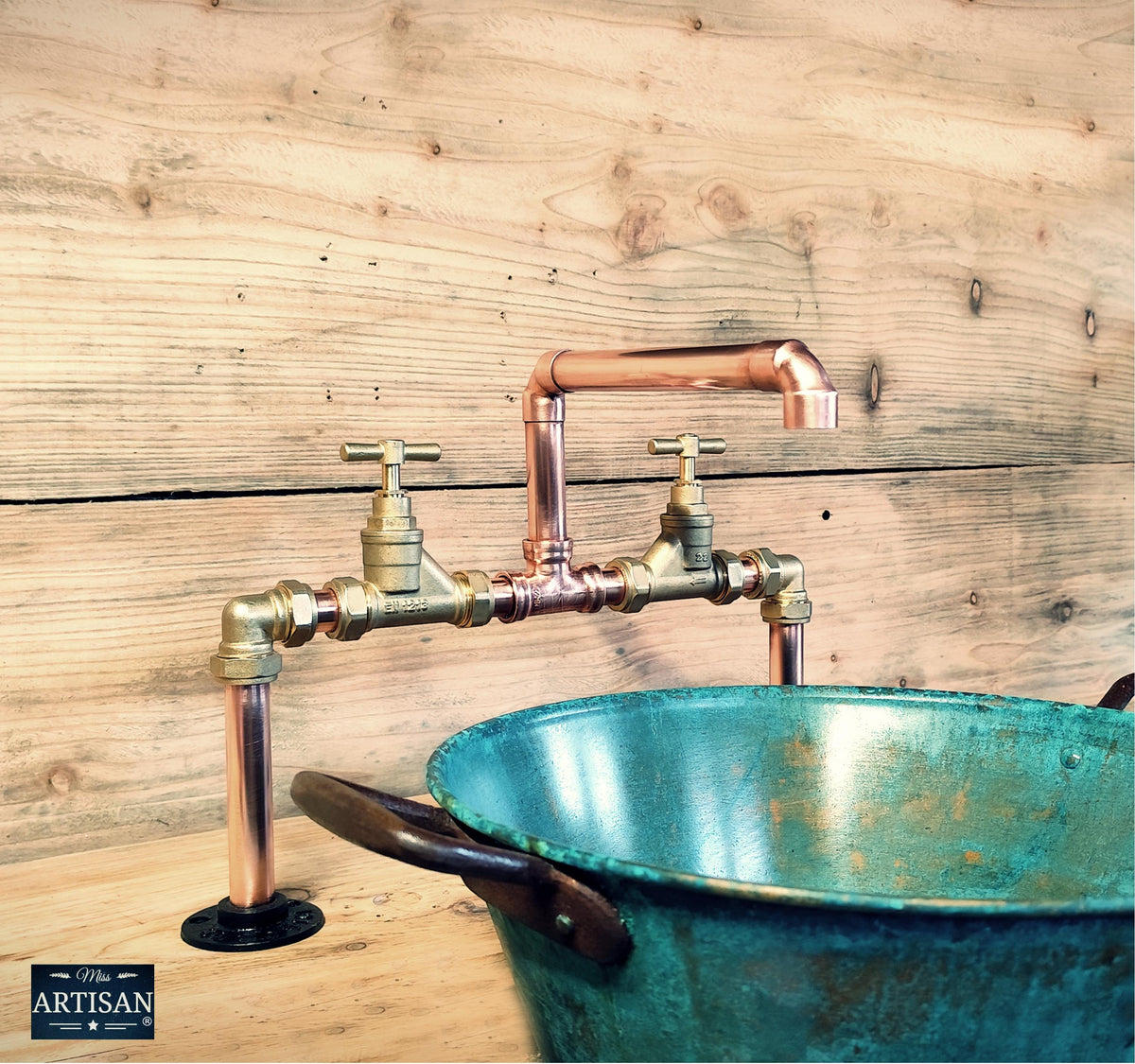 Copper Pipe Mixer Faucet Taps - Swivel Spout