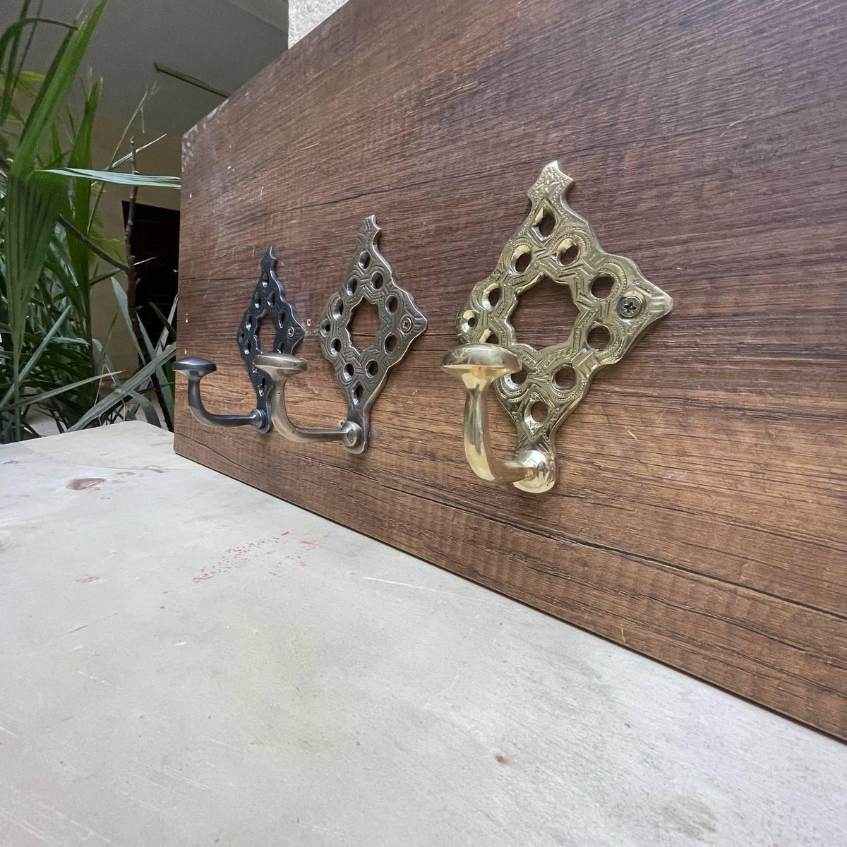 Moroccan Brass Wall Hooks