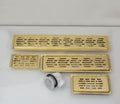 Solid Brass Linear Drain, Shower Floor Drain, Shower Grate Drain