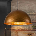 Oxidized Copper Dome Pendant Light,dome Light,Green Patina.Ceiling Light.oxidized lamp.island Hanging Light Fixture.Copp