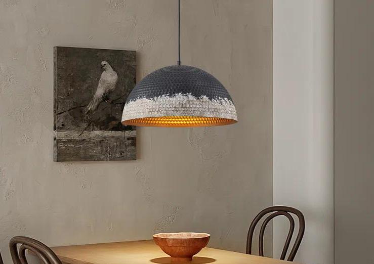 Oxidized Copper Dome Pendant Light,dome Light,Green Patina.Ceiling Light.oxidized lamp.island Hanging Light Fixture.Copp