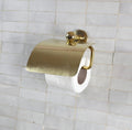 Handcrafted Unlacquered Brass Toilet Paper Holder: Vintage Powder Room Decor