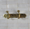 Vintage-Style Unlacquered Brass Wall Hooks – Handcrafted Decorative Coat & Hat Hanger