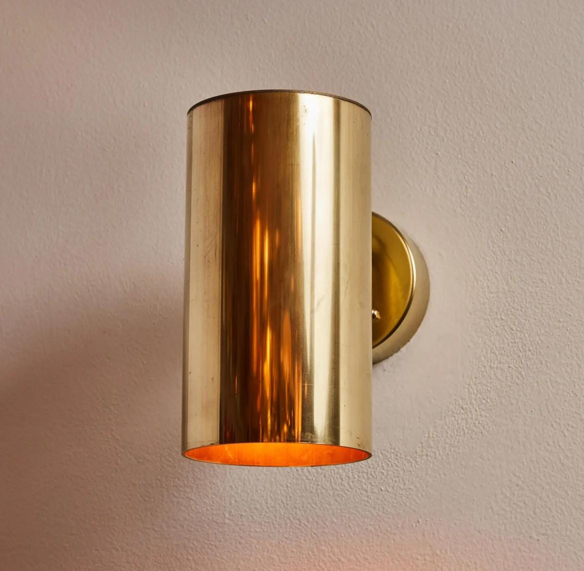 Pair of Light Brass Wall Sconce Light. Lamp.Lighting Sconces.brass Sconce Light.mid century lighting.Italian Brass sconc
