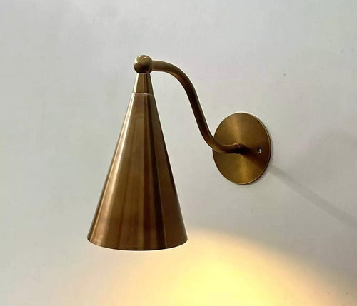 1 Light Brass Wall Sconce Light.mid century lighting.Wall Mounted.Lighting Sconces.Light.italian raw brass sputnik.mid c