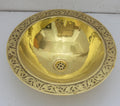 Handcrafted Solid Brass Drop-in Sink, Bathroom Sink, Round Sink, Drop-in Basin Sink