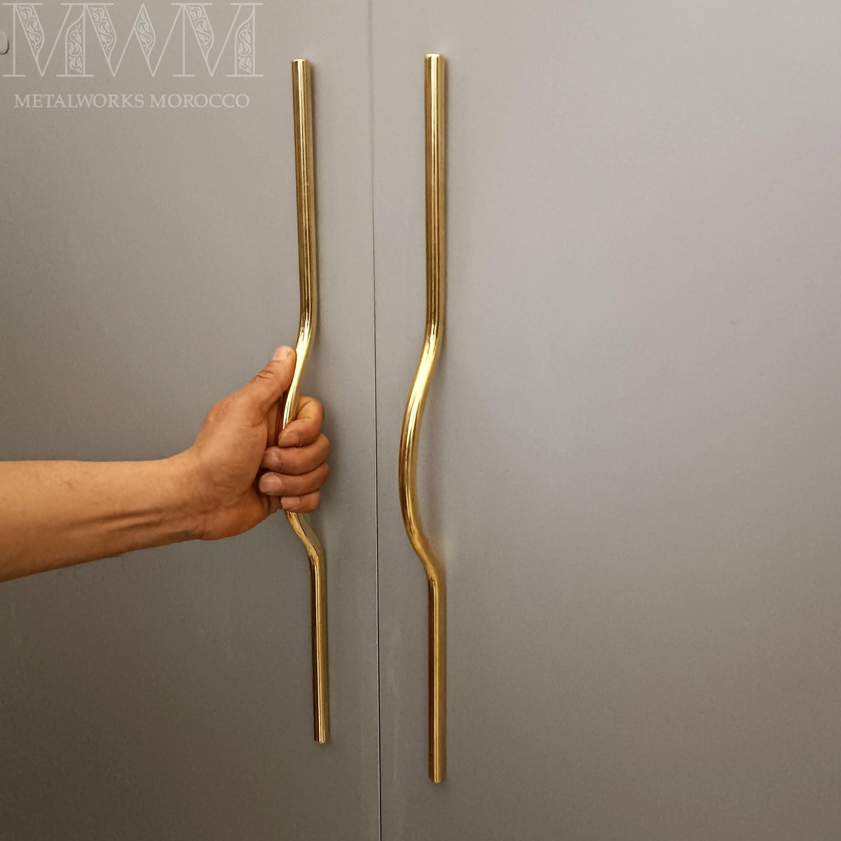 Unique Brass Arch Cabinet Pulls – Handmade Handles