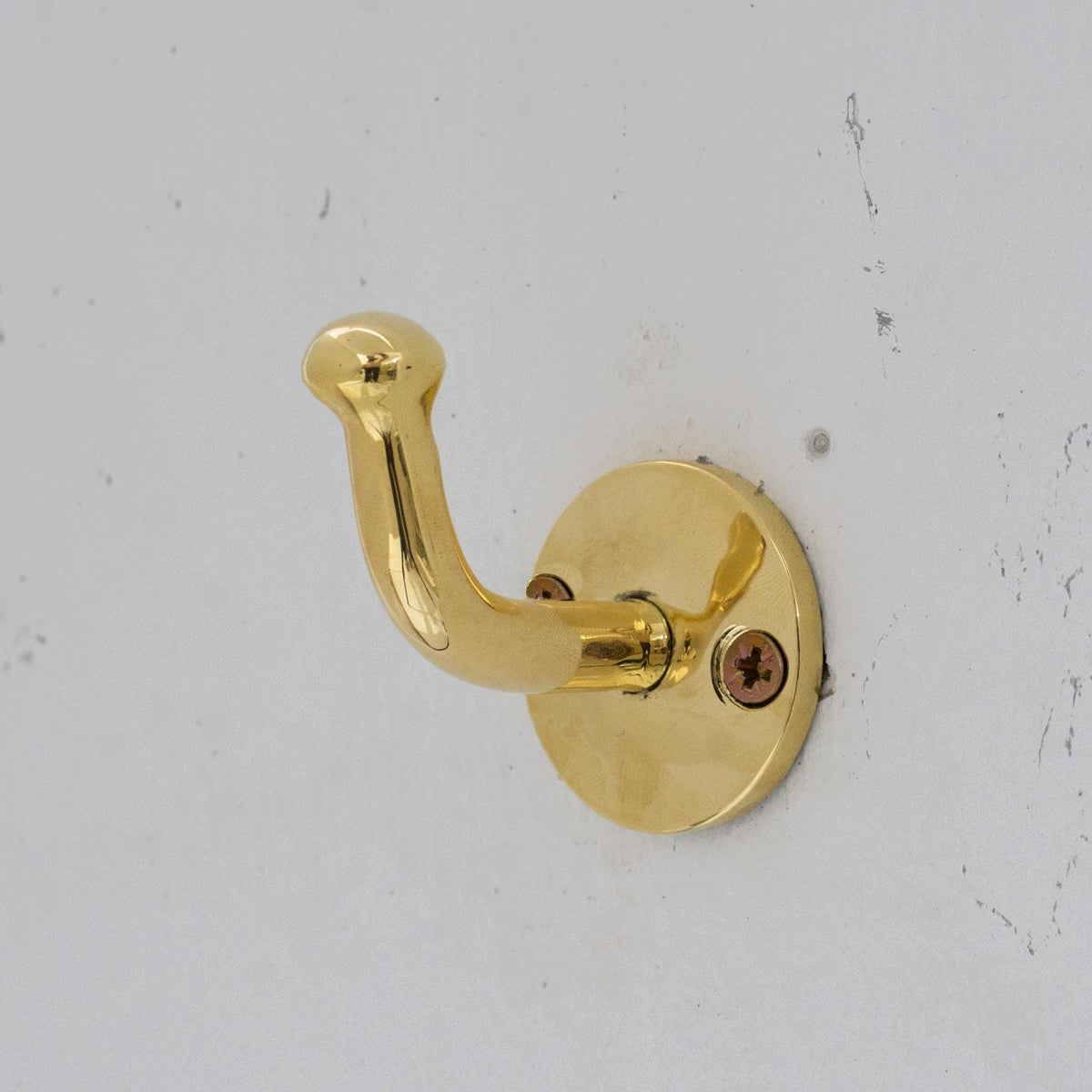 Solid Brass Single Hook, Coat Hook, Clothes Hook, Shower Hook, Towel Hanger