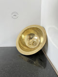 Round Hammered Solid Brass Sink, Unlacquered Brass Bathroom Vanity Sink, Drop-In or Under-Mount Brass Basin, Kitchen or 