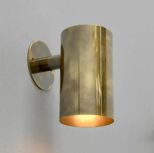 1 Light Brass Wall Sconce Light.Italian Brass sconces. Raw Brass Wall Lamp. Sconce Light.mid century lighting.mid centur